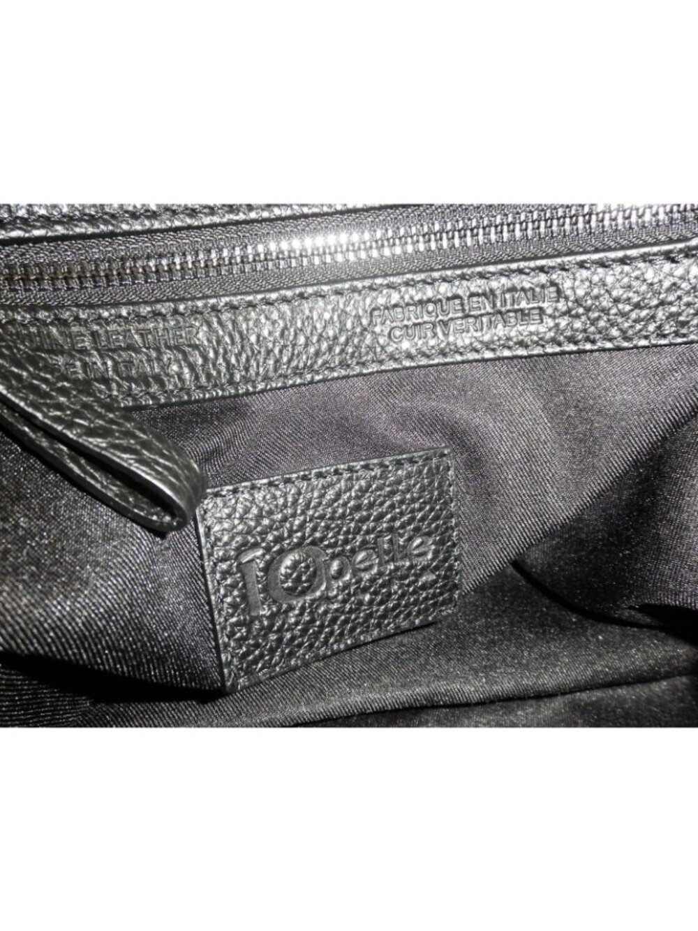 IO Pelle Pebbled Leather Embossed Skull Crossbody Pouch Handbag New w/ Dust Bag - Picture 6 of 8